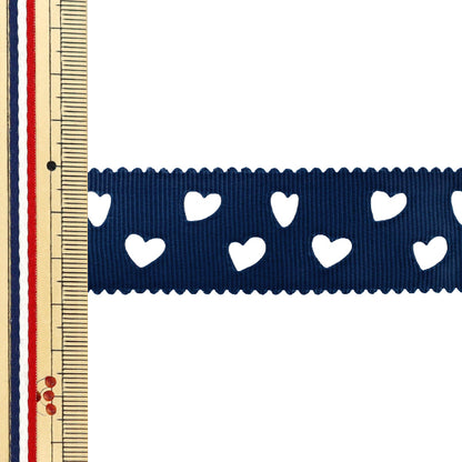 丝带 “ Grosgrain”丝带 心脏大约28mm宽x 2m长海军YRC2511-28"