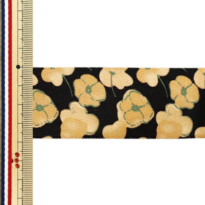 리본 ``인쇄리본 꽃 2025 약폭 38mm x 길이 2m 황색 YRC2537-38"