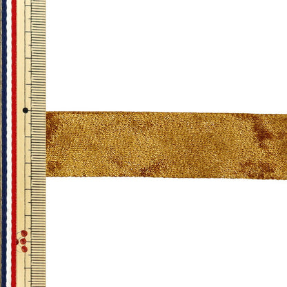 Nastro "Velluto."Nastro 2025 Larghezza circa 25 mm x lunghezza 2 m Oro YRC2544-25"