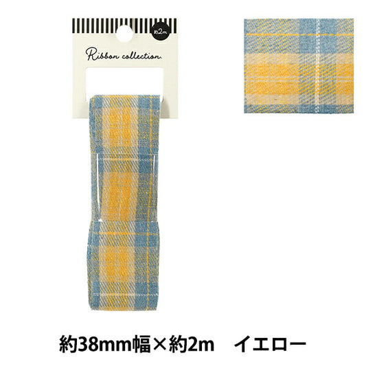 Ruban "vérifierRuban 2025 Environ largeur 38 mm x longueur 2 m Jaune YRC2532-38"