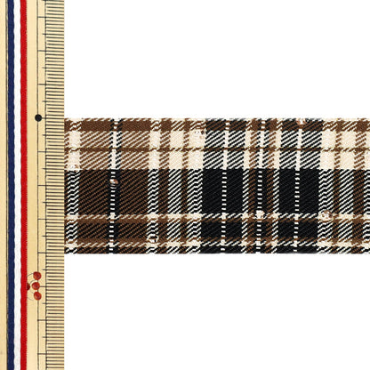 Cinta "Compruebe con pedrería"Cinta 2025 Aprox. ancho 40 mm x largo 2 m Beige YRC2549-40"