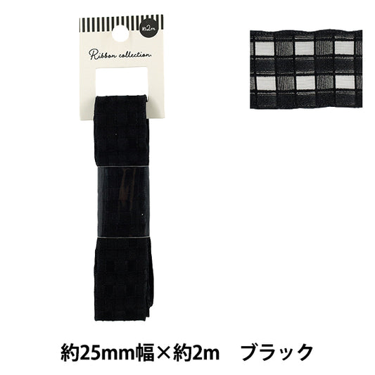 Farbband „Plattierte SpitzeFarbband 2025 Ungefähr Breite 25 mm x Länge 2 m Schwarz YRC2553-25"