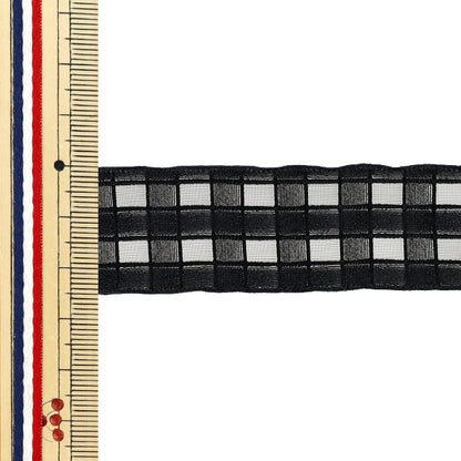 Farbband „Plattierte SpitzeFarbband 2025 Ungefähr Breite 25 mm x Länge 2 m Schwarz YRC2553-25"