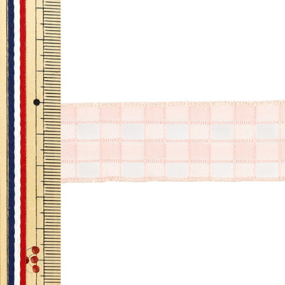 Farbband „Plattierte SpitzeFarbband 2025 Ungefähr Breite 25 mm x Länge 2 m Rosa YRC2553-25"