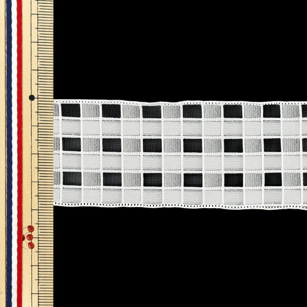 Farbband „Plattierte SpitzeFarbband 2025 ca. Breite 40 mm x Länge 2 m. Weiß YRC2553-40"