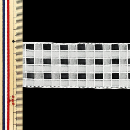 Farbband „Plattierte SpitzeFarbband 2025 ca. Breite 40 mm x Länge 2 m. Weiß YRC2553-40"