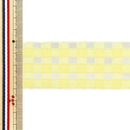 Farbband „Plattierte SpitzeFarbband 2025 ca. Breite 40 mm x Länge 2 m. Gelb YRC2553-40"