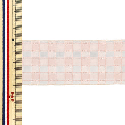 Farbband „Plattierte SpitzeFarbband 2025 Ungefähr Breite 40 mm x Länge 2 m Rosa YRC2553-40"