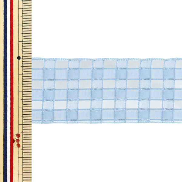 Farbband „Plattierte SpitzeFarbband 2025 ca. Breite 40 mm x Länge 2 m. Blau YRC2553-40"