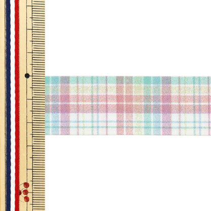 Farbband „Buntes KaroFarbband 2025 ca. Breite 25 mm x Länge 2 m. 3. Farbe YRC2554-25"