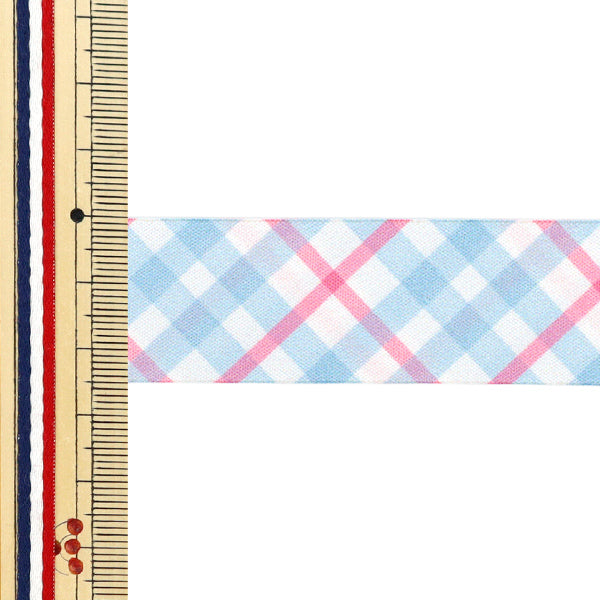 Farbband „Buntes KaroFarbband 2025 ca. Breite 25 mm x Länge 2 m. 5. Farbe YRC2554-25"