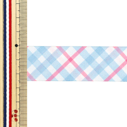 Farbband „Buntes KaroFarbband 2025 ca. Breite 25 mm x Länge 2 m. 5. Farbe YRC2554-25"