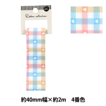 絲帶 “多彩检查”絲帶 2025约宽40mm×长2m 4号色YRC2554-40"