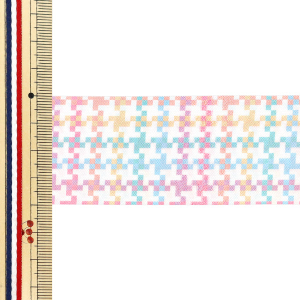 絲帶 “多彩检查”絲帶 2025约宽40mm×长2m 6号色YRC2554-40"