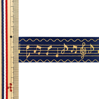 絲帶 "烫金絲帶 2026约宽25mm×长3m五线谱370号色YR-PIN-001”