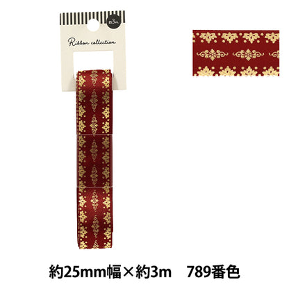 絲帶 "烫金絲帶 2026约宽25mm×长3m框架789号颜色YR-PIN-002”