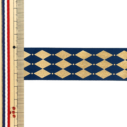 絲帶 "烫金絲帶 2026约宽25mm×长3m钻石检查370号色YR-PIN-003