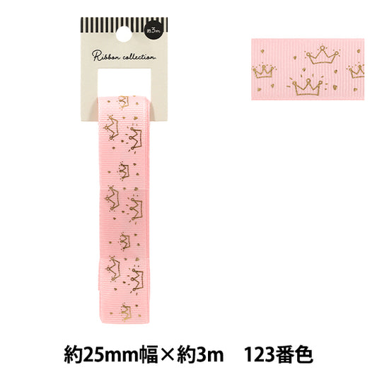 絲帶 "烫金絲帶 2026约宽25mm×长3m皇冠123号色YR-PIN-004”