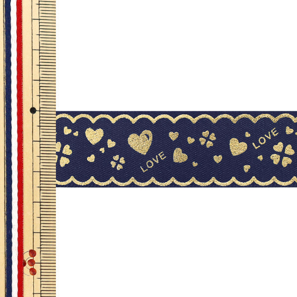 絲帶 "烫金絲帶 2026约宽25mm×长3m三叶草心370号色YR-PIN-006”