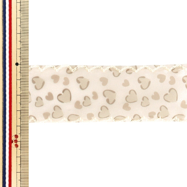 Cinta "OlaCinta Corazón Aprox. Ancho 38 mm x Largo 2 m Beige YRD5-892"