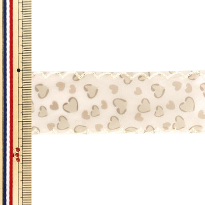 Cinta "OlaCinta Corazón Aprox. Ancho 38 mm x Largo 2 m Beige YRD5-892"