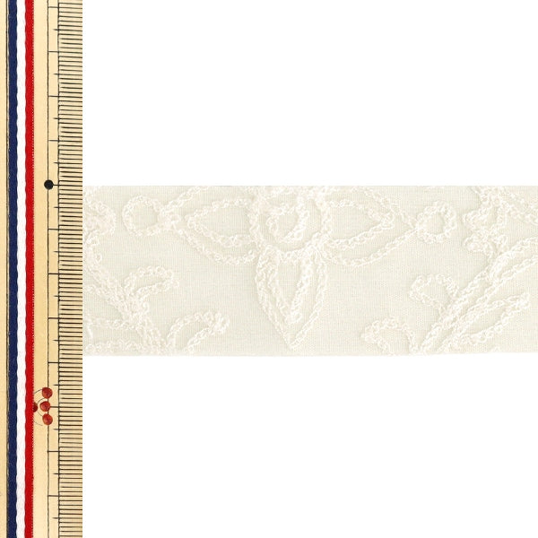 Ruban "BroderieRuban Env. largeur 38 mm x longueur 2 m Blanc YRD5-905"
