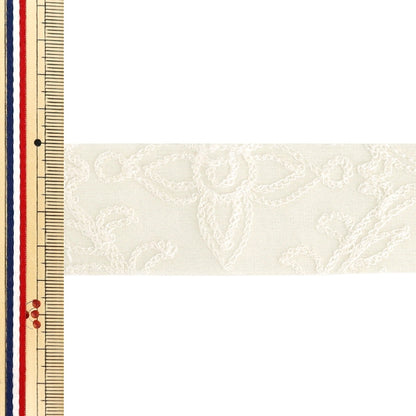 Ruban "BroderieRuban Env. largeur 38 mm x longueur 2 m Blanc YRD5-905"