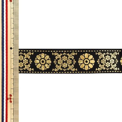 리본 "박 밀기리본 문장 약폭 25mm×길이 3m 블랙 YRC2631-25"