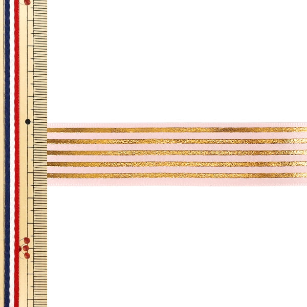 Ruban "Estampage à la feuilleRuban Bande Env. largeur 25 mm x longueur 3 m Rose YRC2632-25"