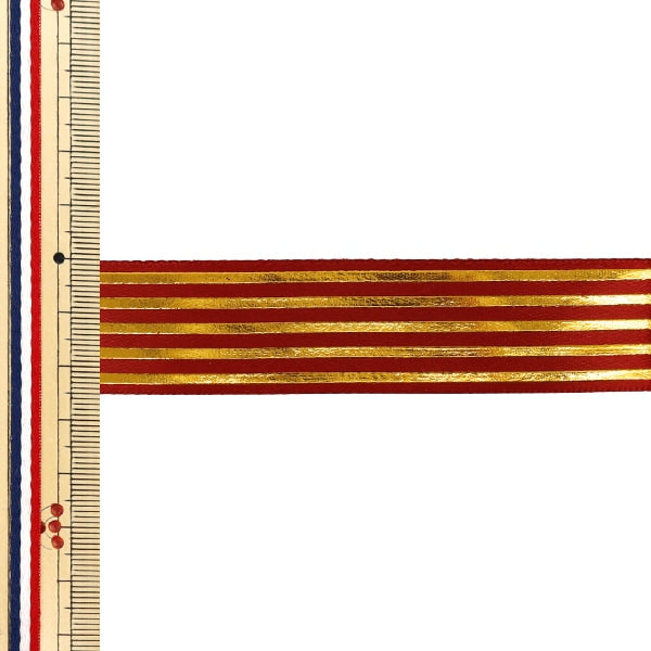 Cinta "Estampado en láminaCinta Raya Aprox. ancho 25 mm x largo 3 m Rojo YRC2632-25"