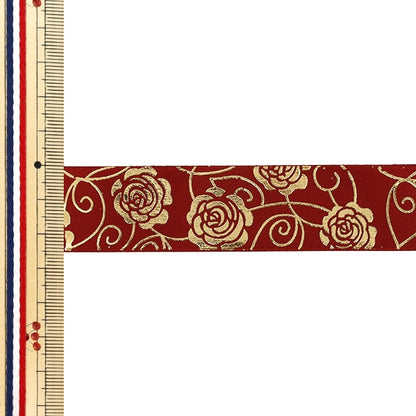 Cinta "Estampado de aluminioCinta Rosa Aproximadamente ancho 25 mm x largo 3 m Rojo YRC2633-25"