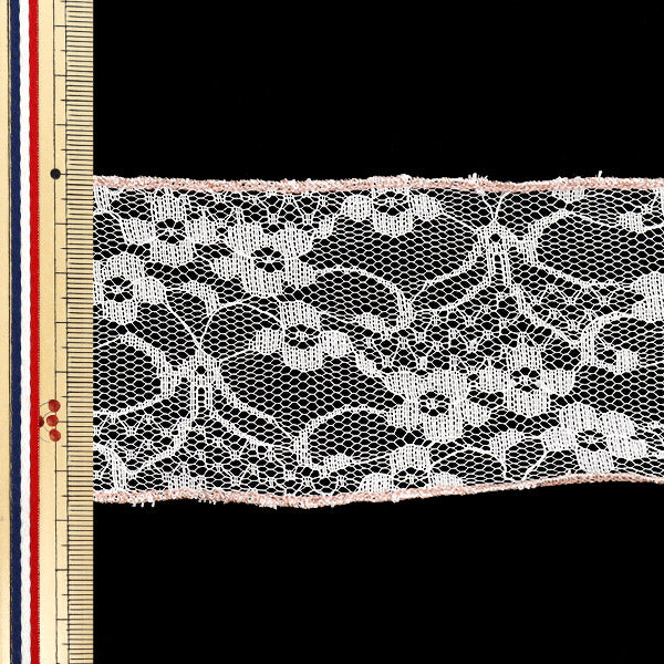 【数量5から】 リボン 『ゴールド縁取りメッシュリボン 1番色 K251T-TPY10』