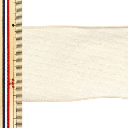 [Quantity starting from 5] Ribbon "Dot Chiffon"Ribbon Approx. 6.5cm wide, color 2 K251T-TPY14"