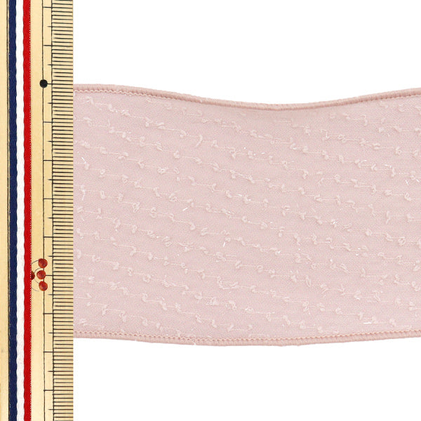 [Quantity starting from 5] Ribbon "Dot Chiffon"Ribbon Approx. 6.5cm wide, color 3 K251T-TPY14"