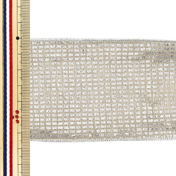 [Cantidad a partir de 5] Cinta "Resos metálicos"Cinta Aprox. 6.5 cm de ancho, color 1er K251T-Tpy13"