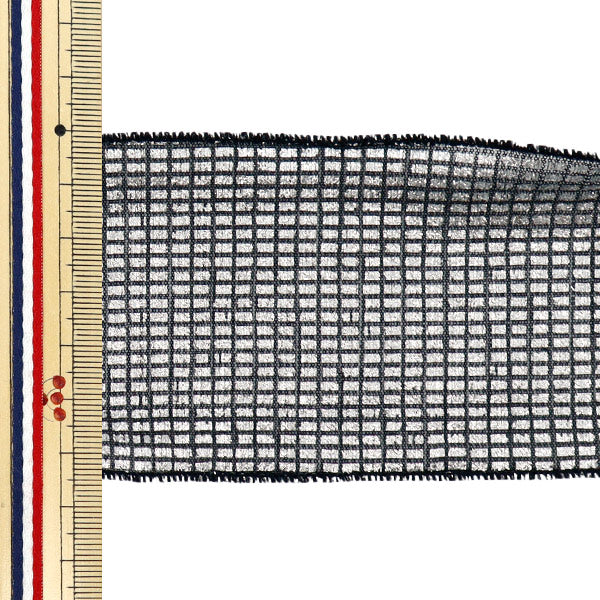 [Quantity starting from 5] Ribbon "Metallic lattice"Ribbon Approx. 6.5cm wide, color 3 K251T-TPY13"