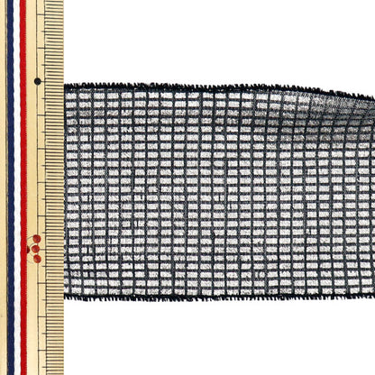 [Quantity starting from 5] Ribbon "Metallic lattice"Ribbon Approx. 6.5cm wide, color 3 K251T-TPY13"