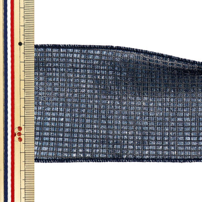 [Quantity starting from 5] Ribbon "Metallic lattice"Ribbon Approx. 6.5cm wide Color 5 K251T-TPY13"