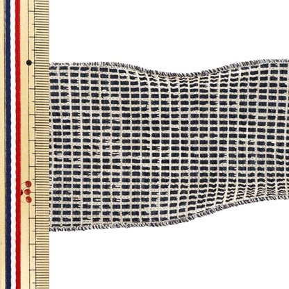 [Quantity starting from 5] Ribbon "Metallic lattice"Ribbon Approx. 6.5cm wide, color 7 K251T-TPY13"