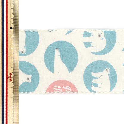 [Quantité à partir de 5] Ruban ``Impression animaleRuban Largeur env. 68 mm 2ème couleur K252T-TPY4"