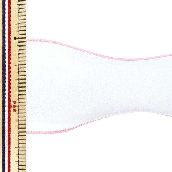 【数量5から】 リボン 『パステルオーガンジーリボン 幅約70mm 1番色 K252T-TPY2』