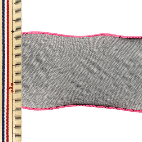 【数量5から】 リボン 『ネオンカラーオーガンジーリボン 幅約70mm 1番色 K252T-TPY3』