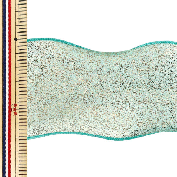 【数量5から】 リボン 『ラメオーガンジーリボン 幅約70mm 2番色 K252T-TPY5』