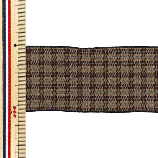 [Quantity from 5] Ribbon "checkRibbon2 2026 Approx. 5cm width 2nd color K253T-KT2”