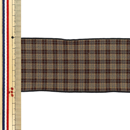 [Quantity from 5] Ribbon "checkRibbon2 2026 Approx. 5cm width 2nd color K253T-KT2”