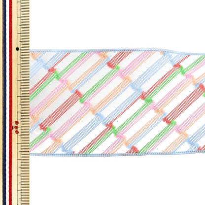 [Quantity from 5] Ribbon "See ThroughstripesRibbon 1st color K261T-TPY-18''