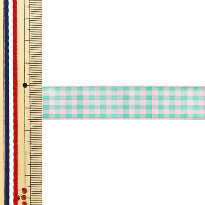 [5부터 시작하는 수량] 리본 "확인하다태피터리본 대략 15mm 너비의 색상 116 UR-3800"