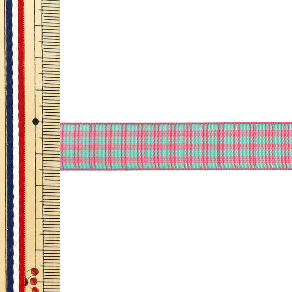 [5부터 시작하는 수량] 리본 "확인하다태피터리본 대략 15mm 너비의 색상 118 UR-3800"