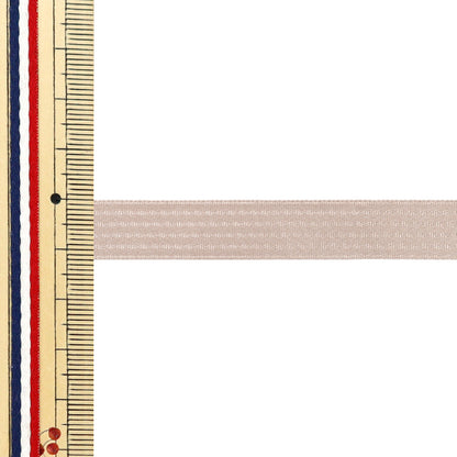 [5부터 시작하는 수량] 리본 "펜타 ​​스트라이프 새틴"리본 대략 12mm 너비의 색상 117 UR-1150"