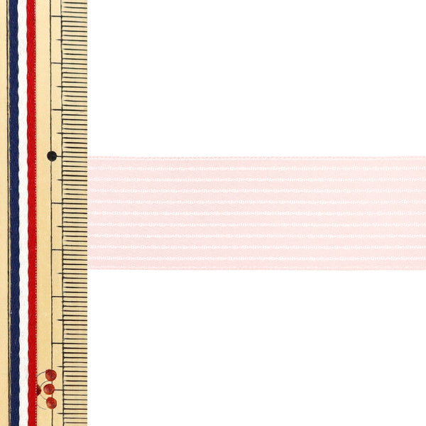 [5부터 시작하는 수량] 리본 "펜타 ​​스트라이프 새틴"리본 대략 폭 24mm, 컬러 3 UR-1150"